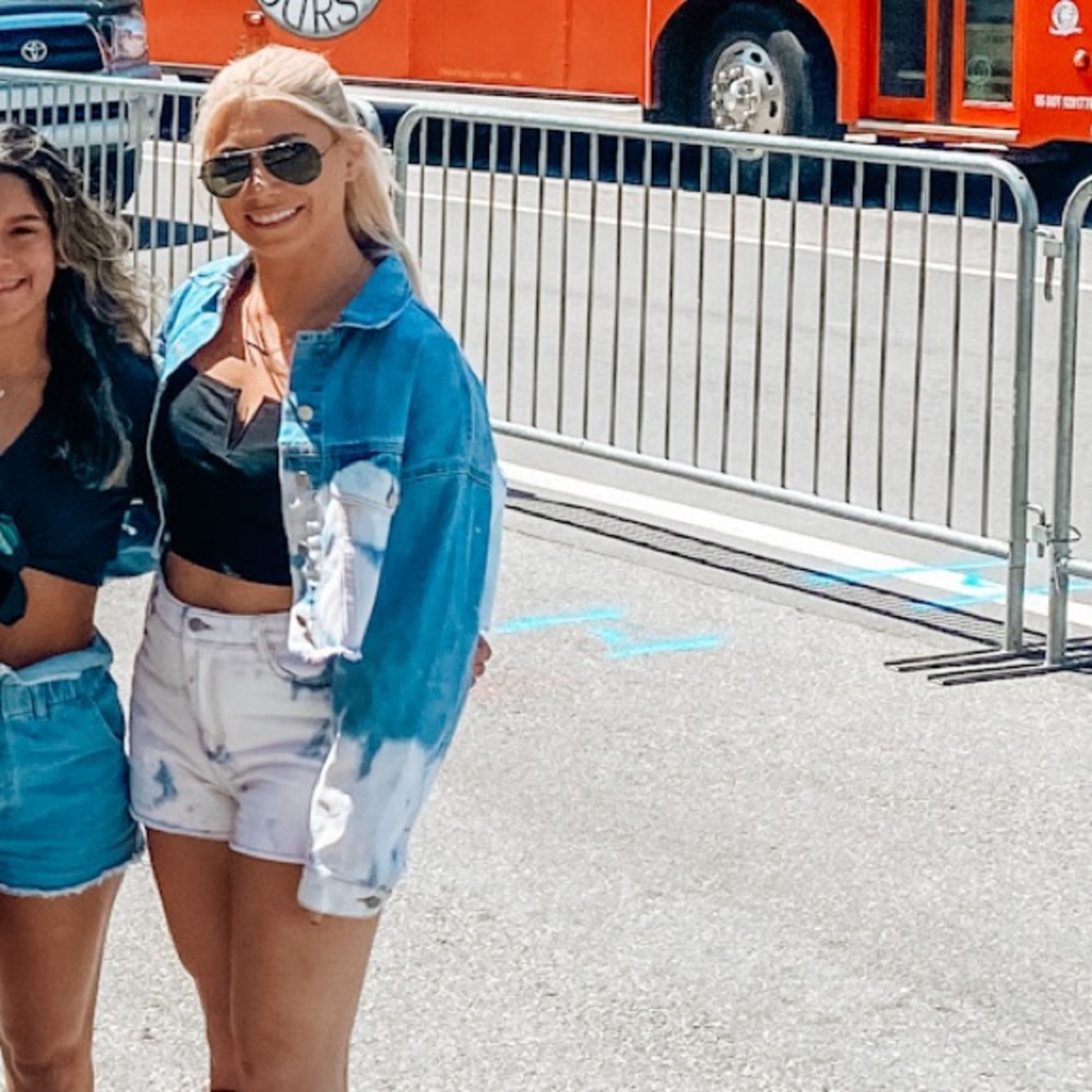 2 piece Jean jacket and shorts
